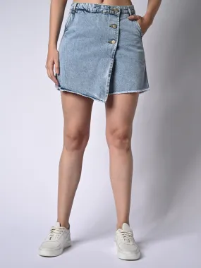 Women High Rise Skinny Fit Skorts / Skirts